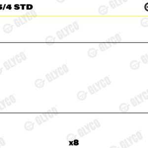 Cuzineti biela GLYCO 71-3765/4 STD – VW | AutoRival