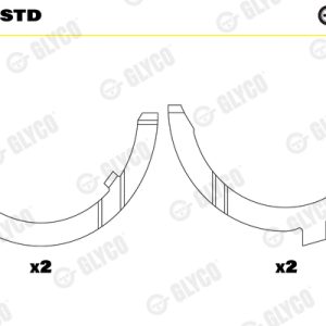 Saiba distantier arbore cotit GLYCO A123/4 STD – VW | AutoRival