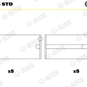 Cuzineti arbore cotit GLYCO H084/5 STD – VW | AutoRival