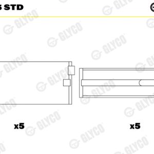 Cuzineti arbore cotit GLYCO H1314/5 STD – VW | AutoRival