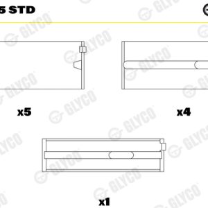 Cuzineti arbore cotit GLYCO H1328/5 STD – VW | AutoRival