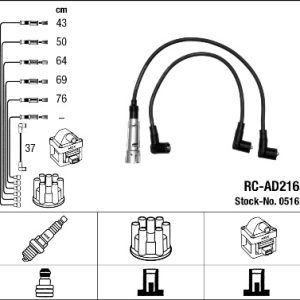 Set cablaj aprindere NGK 0516 – VW | AutoRival