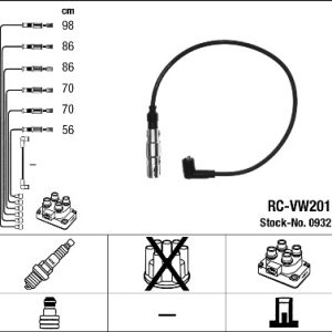 Set cablaj aprindere NGK 0932 – VW | AutoRival