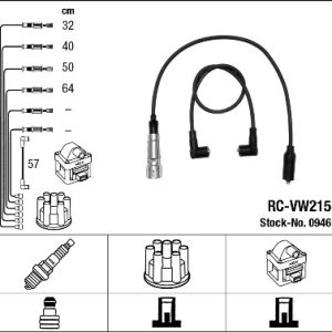 Set cablaj aprindere NGK 0946 – VW | AutoRival