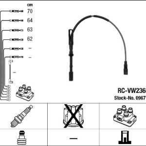 Set cablaj aprindere NGK 0967 – VW | AutoRival