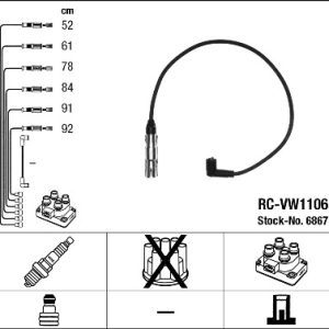 Set cablaj aprindere NGK 6867 – VW | AutoRival