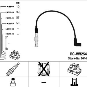 Set cablaj aprindere NGK 7044 – VW | AutoRival
