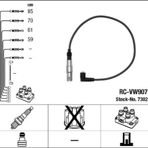 Set cablaj aprindere NGK 7302 – VW | AutoRival