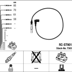 Set cablaj aprindere NGK 7303 – VW | AutoRival