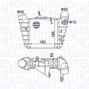 Intercooler compresor MAGNETI MARELLI 351319204750 – VW | AutoRival