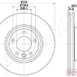 Disc frana ASHIKA 60-00-0931C – VW | AutoRival