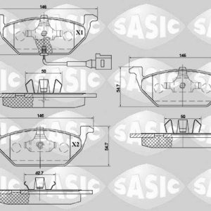 Set placute frana SASIC 6216002 – VW | AutoRival