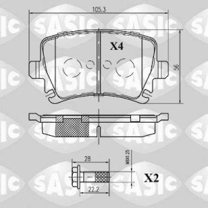 Set placute frana SASIC 6216003 – VW | AutoRival