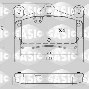 Set placute frana SASIC 6216127 – VW | AutoRival