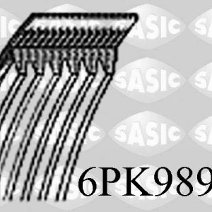Curea transmisie cu caneluri SASIC 6PK989E – VW | AutoRival