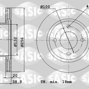 Disc frana SASIC 9004432J – VW | AutoRival
