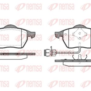 Set placute frana REMSA 0390.02 – VW | AutoRival