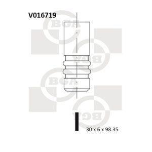 Supapa evacuare BGA V016719