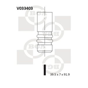 Supapa admisie BGA V033403