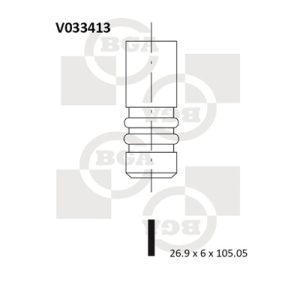 Supapa admisie BGA V033413