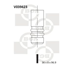 Supapa admisie BGA V039423