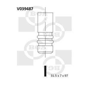 Supapa evacuare BGA V039487