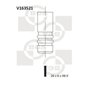 Supapa evacuare BGA V163521