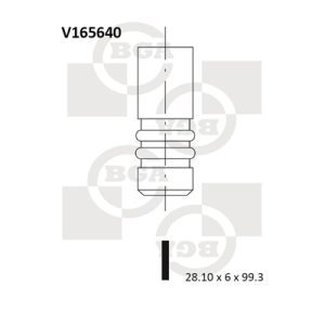 Supapa admisie BGA V165640