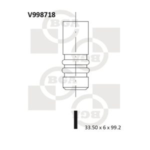 Supapa admisie BGA V998718