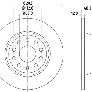 Disc frana DON PCD10082 – VW | AutoRival