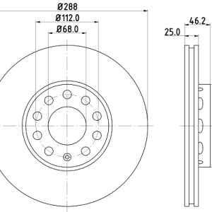 Disc frana DON PCD10192 – VW | AutoRival