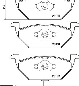 Set placute frana DON PCP1001 – VW | AutoRival