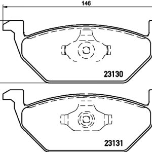 Set placute frana DON PCP1009 – VW | AutoRival