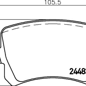Set placute frana DON PCP1060 – VW | AutoRival