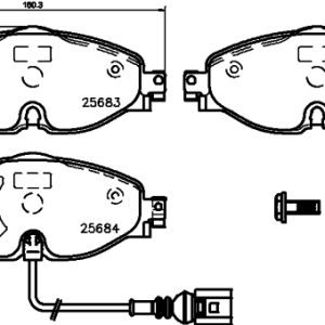 Set placute frana DON PCP1107 – VW | AutoRival
