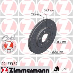 Disc frana ZIMMERMANN 100.1233.52 – VW | AutoRival
