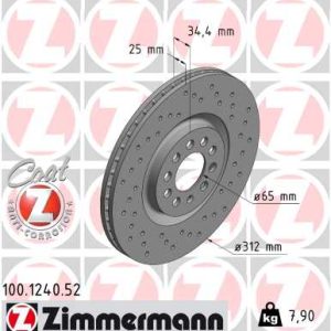 Disc frana ZIMMERMANN 100.1240.52 – VW | AutoRival