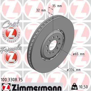 Disc frana ZIMMERMANN 100.3308.75 – VW | AutoRival