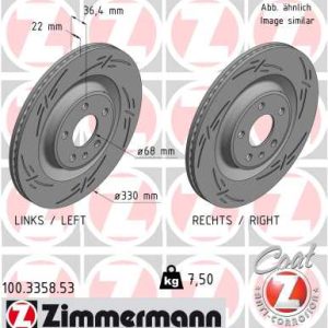 Disc frana ZIMMERMANN 100.3358.53 – VW | AutoRival
