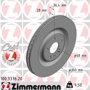 Disc frana ZIMMERMANN 100.3376.20 – VW | AutoRival