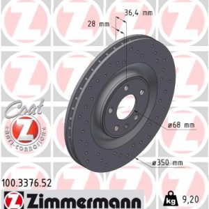 Disc frana ZIMMERMANN 100.3376.52 – VW | AutoRival