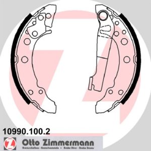 Set saboti frana ZIMMERMANN 10990.100.2 – VW | AutoRival