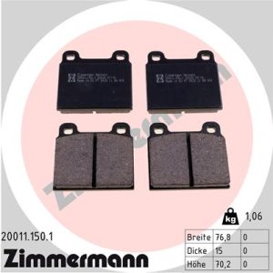Set placute frana ZIMMERMANN 20011.150.1 – VW | AutoRival