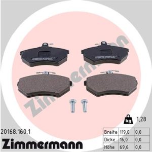 Set placute frana ZIMMERMANN 20168.160.1 – VW | AutoRival