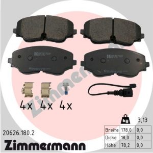 Set placute frana ZIMMERMANN 20626.180.2 – VW | AutoRival