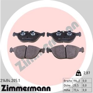 Set placute frana ZIMMERMANN 21484.205.1 – VW | AutoRival