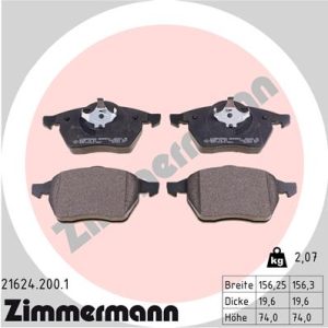 Set placute frana ZIMMERMANN 21624.200.1 – VW | AutoRival