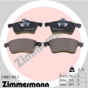 Set placute frana ZIMMERMANN 21883.195.1 – VW | AutoRival