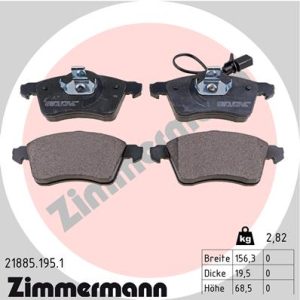 Set placute frana ZIMMERMANN 21885.195.1 – VW | AutoRival