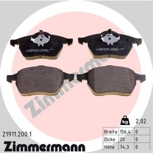 Set placute frana ZIMMERMANN 21911.200.1 – VW | AutoRival